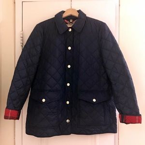 Burberry Westbridge Quilted Jacket, navy blue, NWT